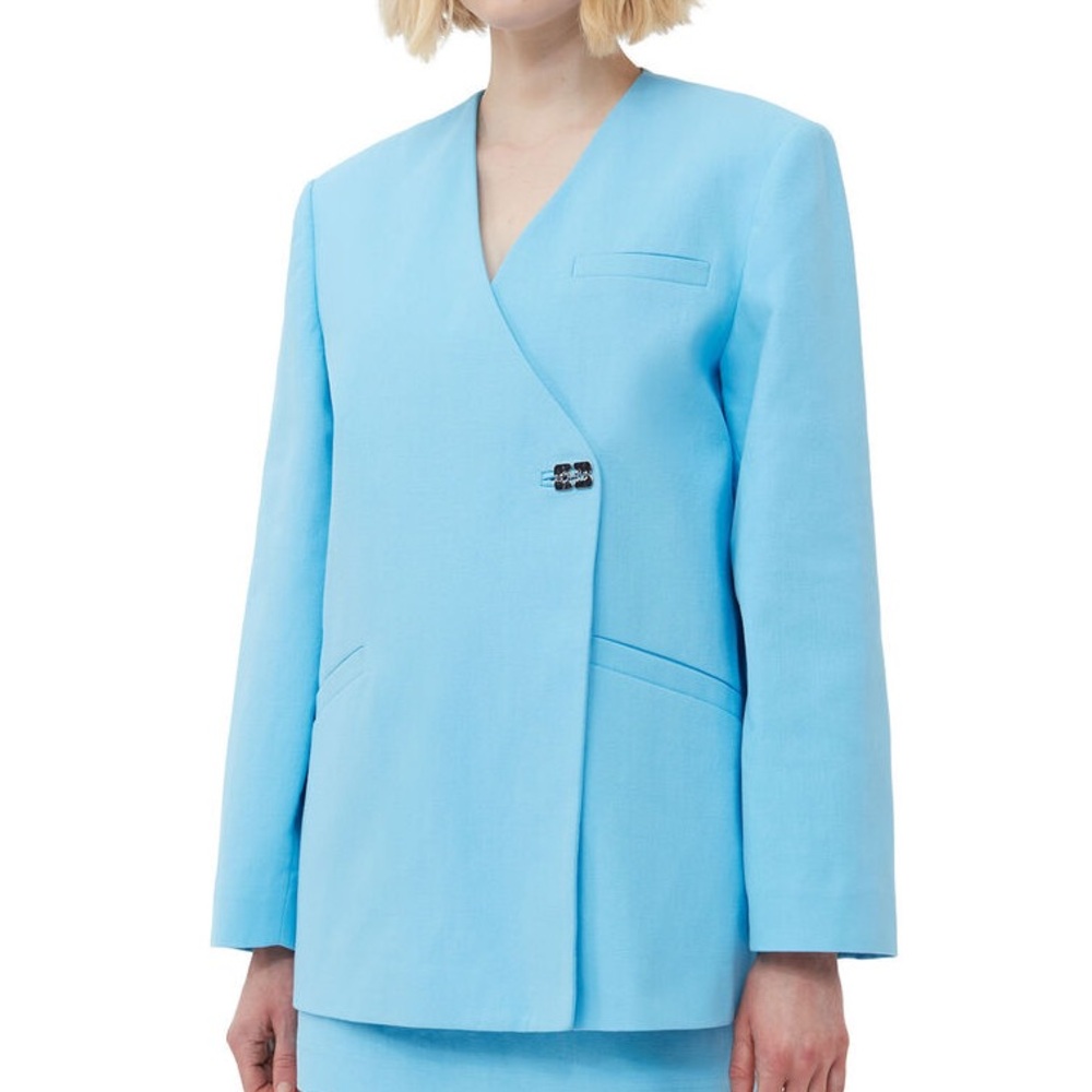 GANNI BLUE BLAZER